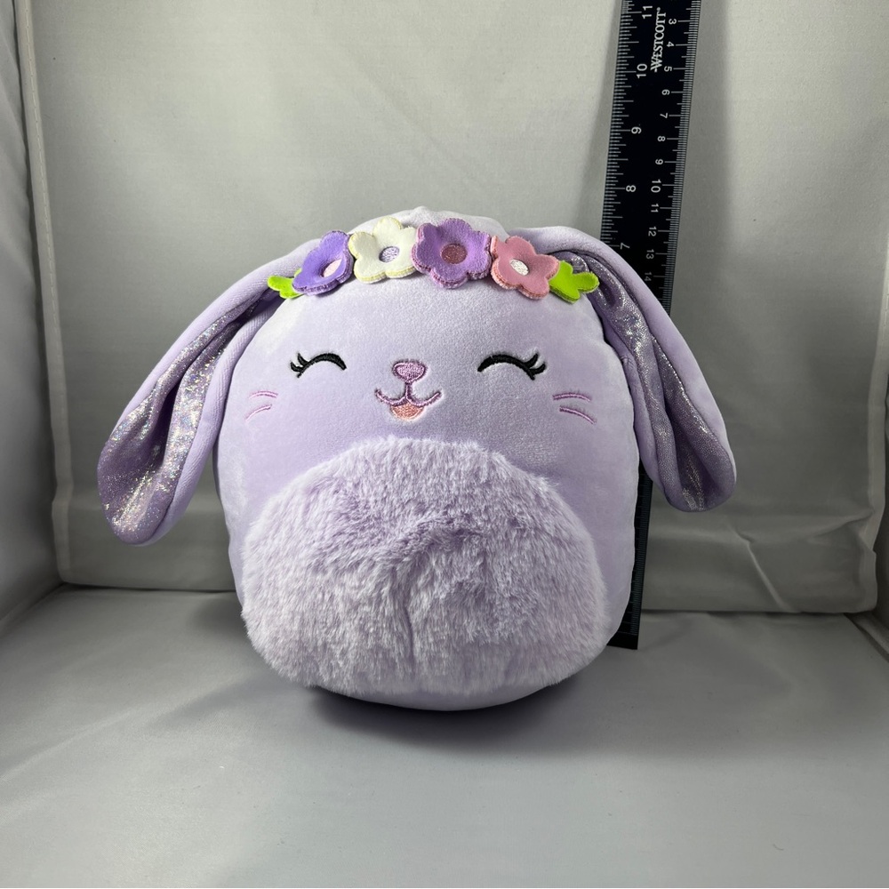 Squishmallows Lavender Flower Crown Bunny Plush Collectible Soft Whimsical Cute - Picture 5 of 6